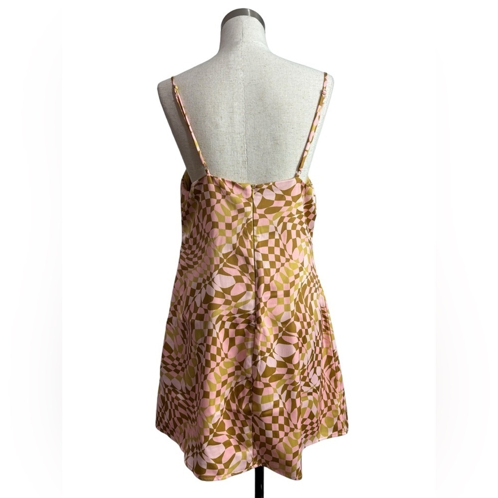 AFRM Doss Pleated-Front A-Line Mini Dress Large - Picture 4 of 7